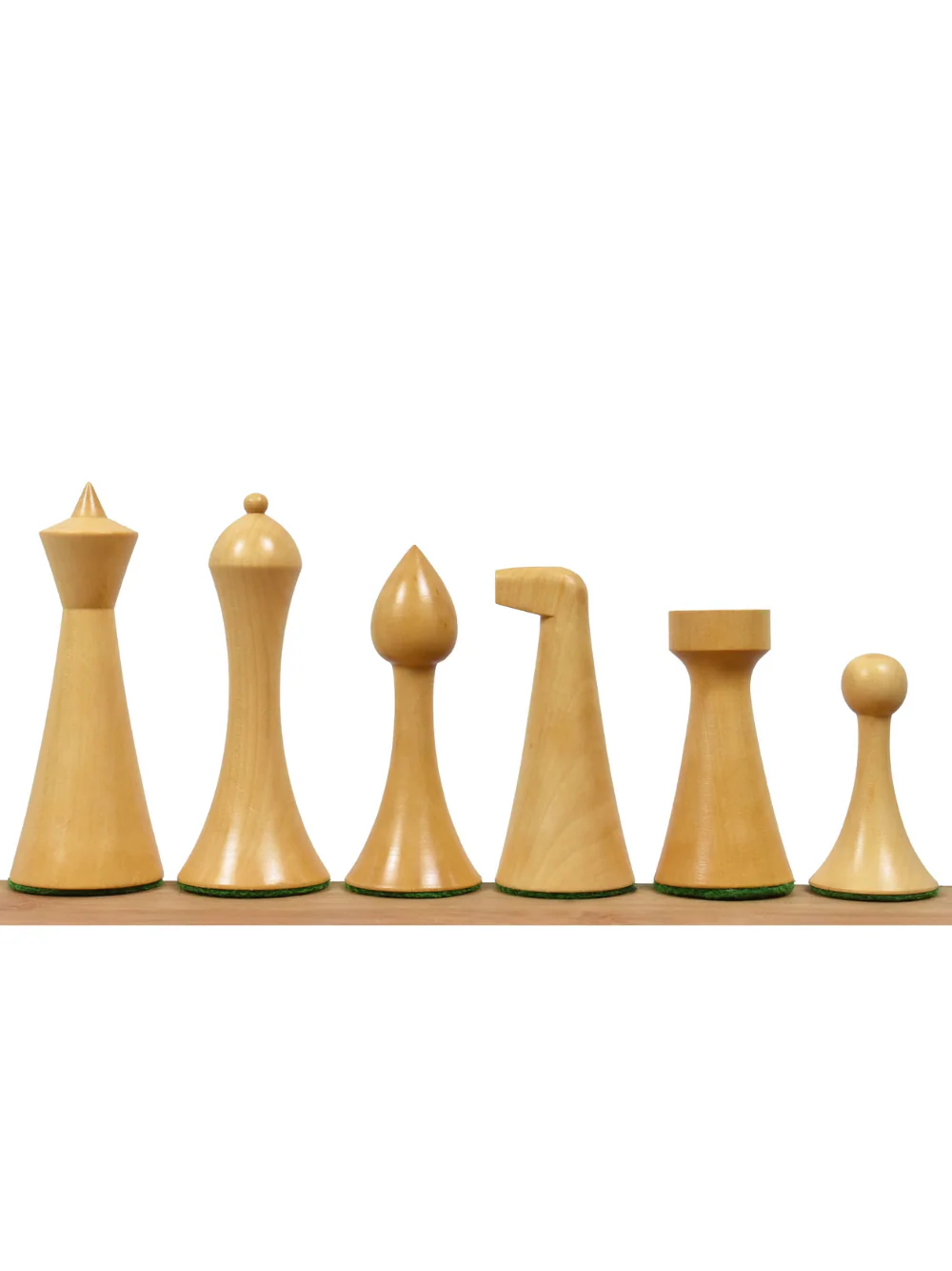 3.6" Herman Ohme Minimalist Chess Pieces - Weighted Golden Rosewood - Image 3
