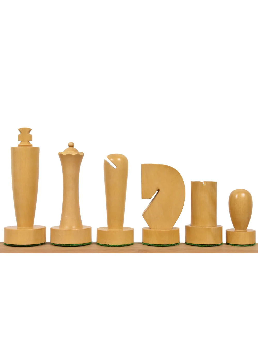 3.9″ Berliner Modern Minimalist Chess Pieces - Weighted Golden Rosewood - Image 3