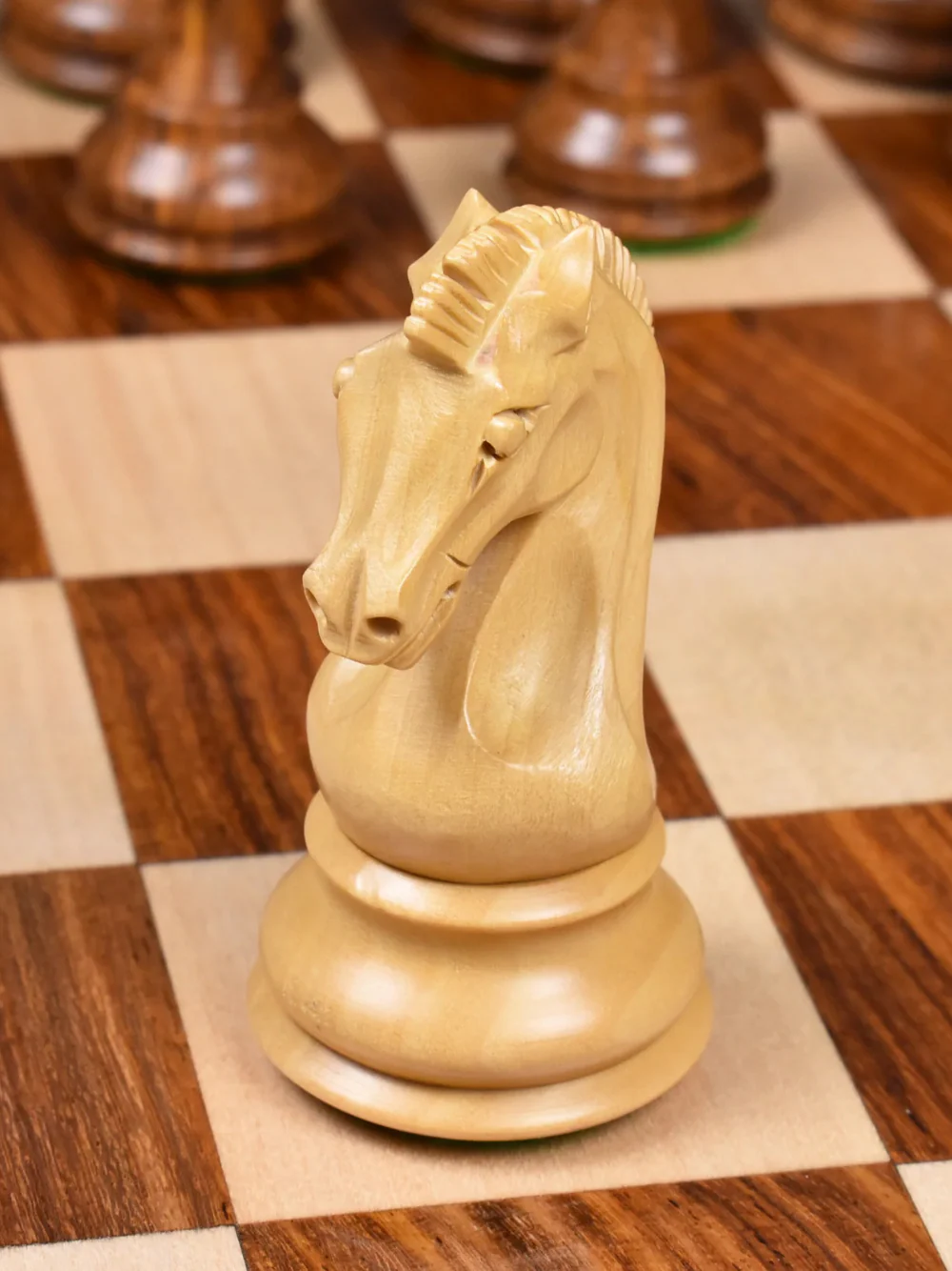 3.9" Craftsman Knight Staunton Chess Pieces Double Weighted - Image 10
