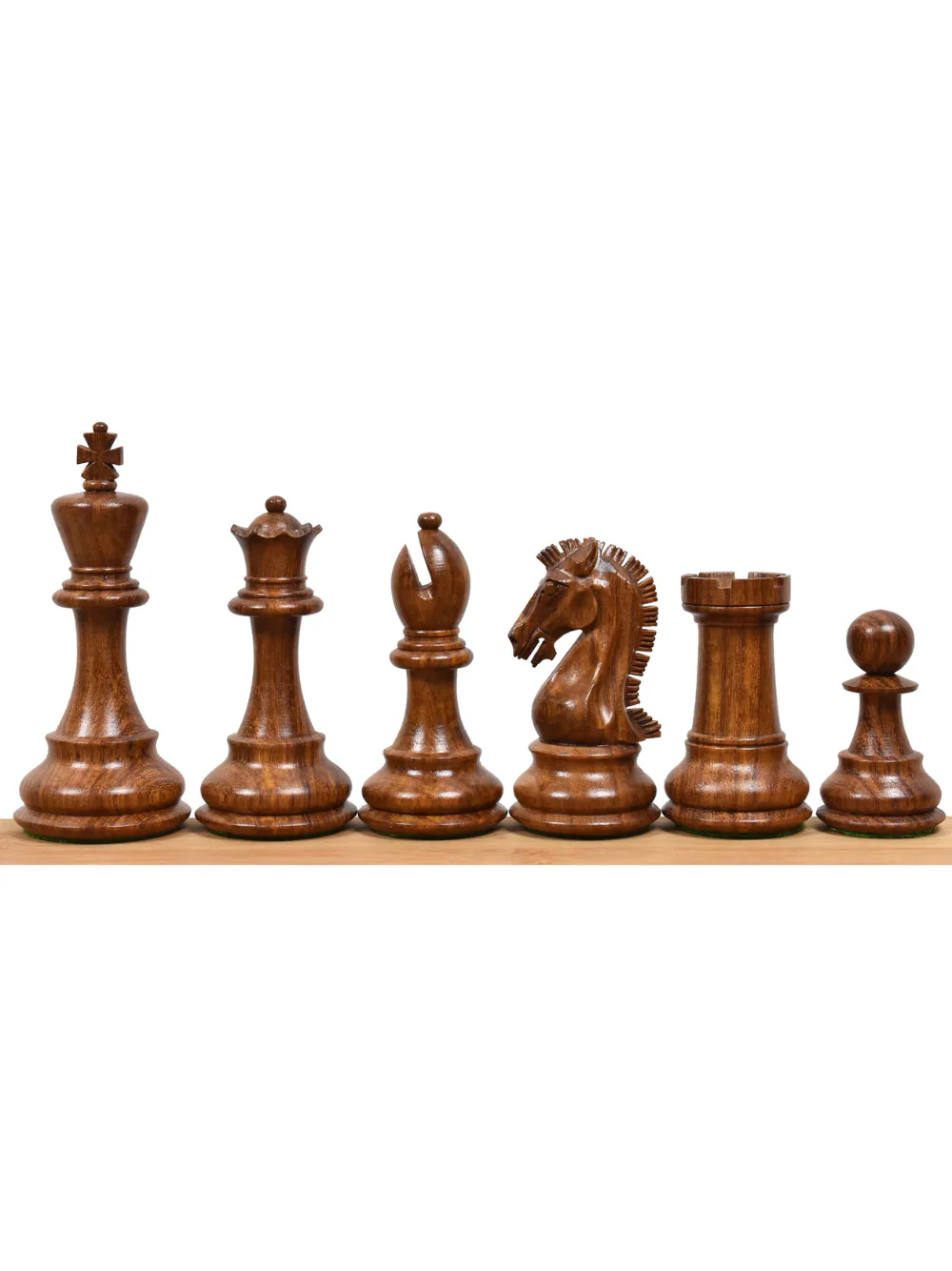 3.9" Craftsman Knight Staunton Chess Pieces Double Weighted - Image 2