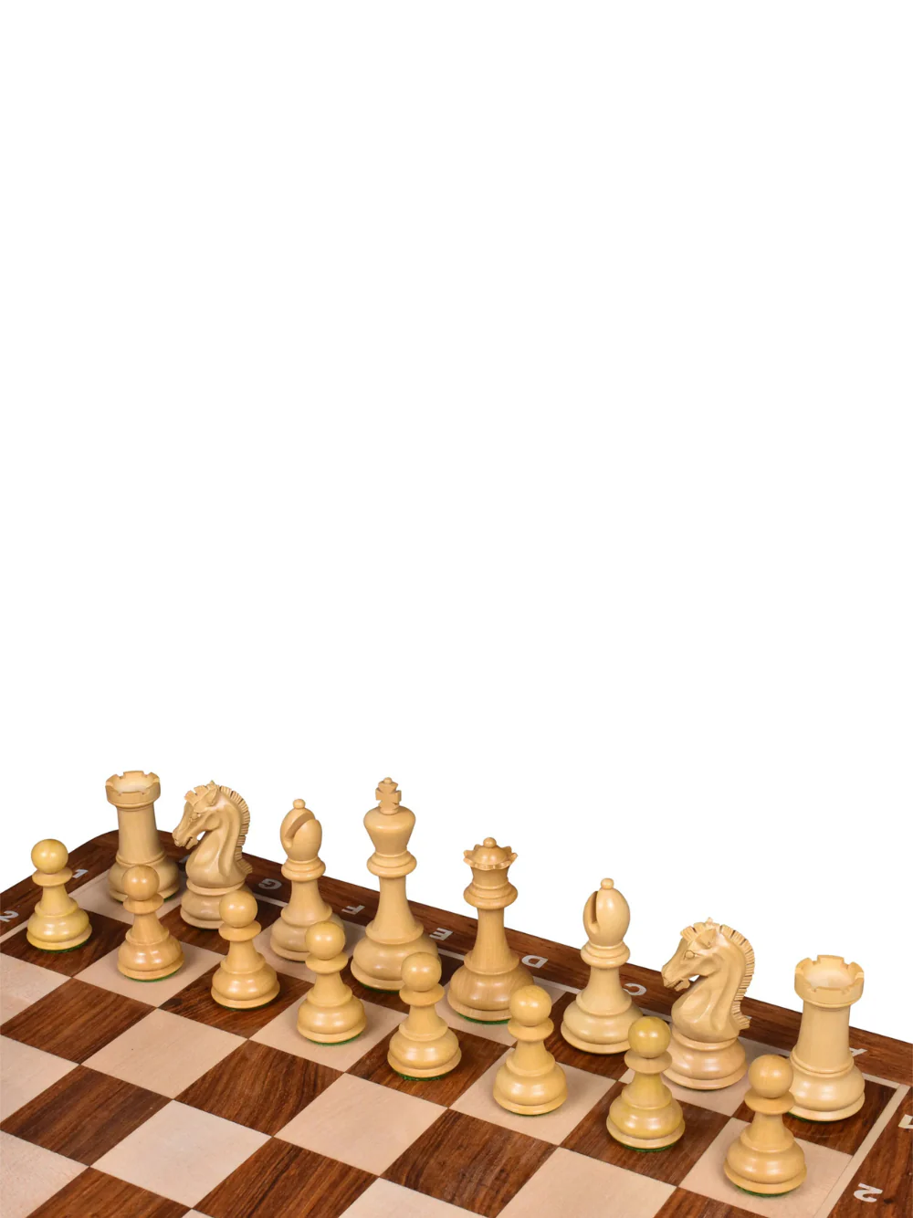 3.9" Craftsman Knight Staunton Chess Pieces Double Weighted - Image 9