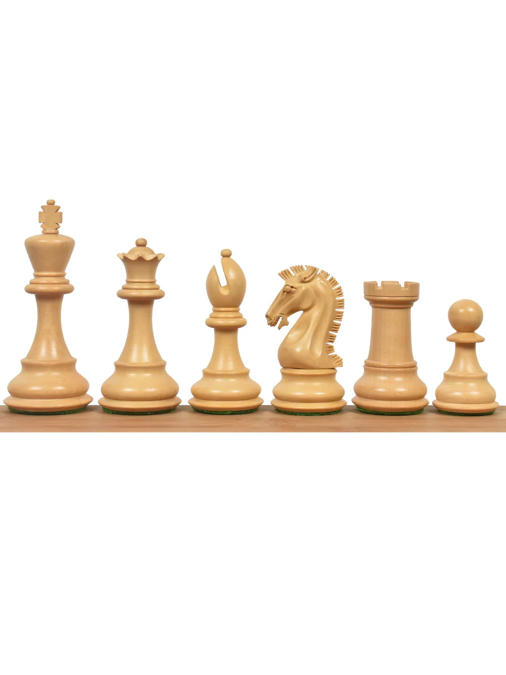 3.9" Craftsman Staunton Chess Pieces Double Weighted Bud Rosewood - Image 3