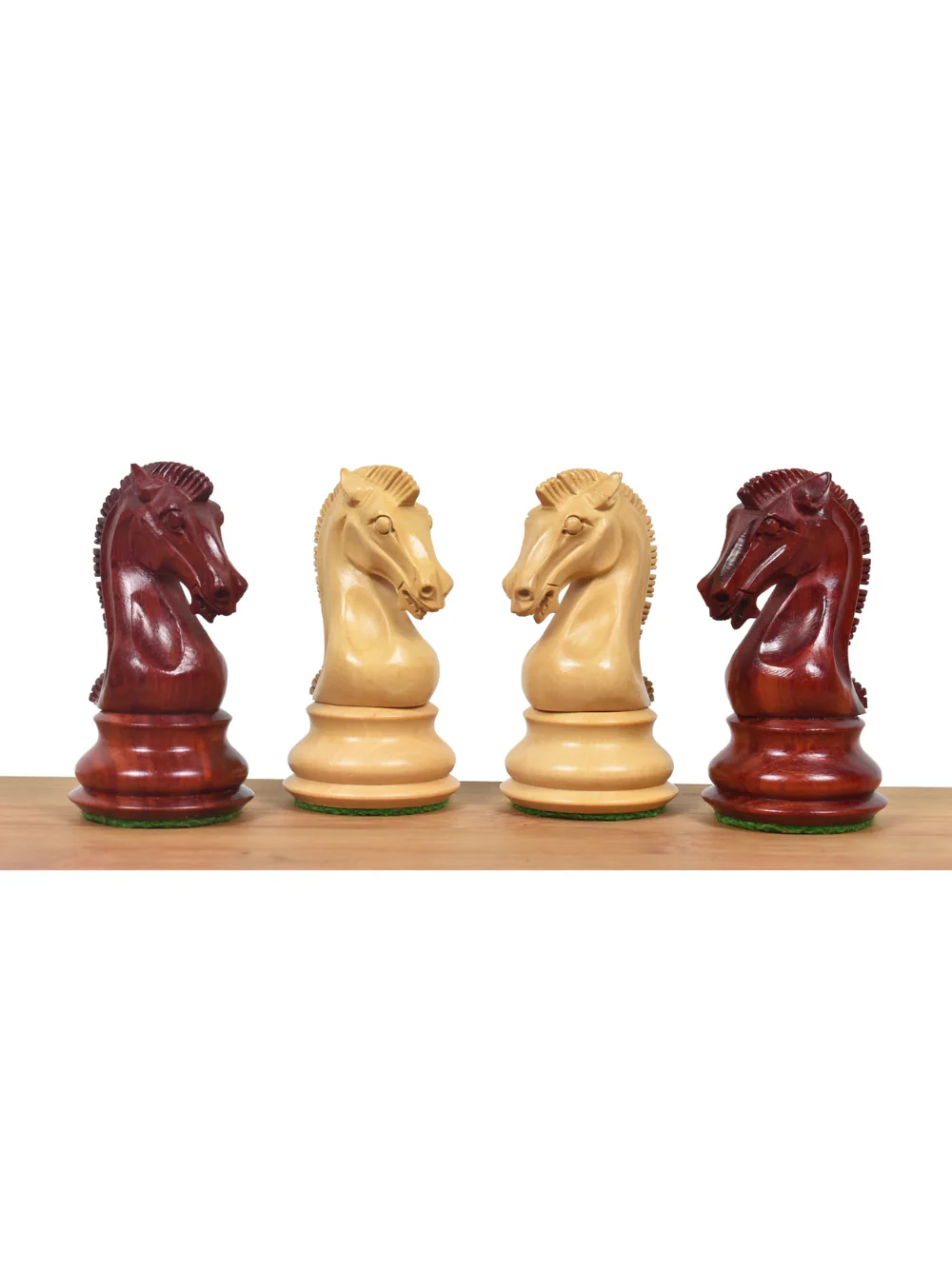 3.9" Craftsman Staunton Chess Pieces Double Weighted Bud Rosewood - Image 4