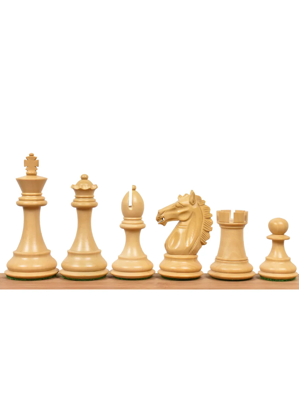 3.9" Exclusive Alban Staunton Chess Pieces Ebony Wood - Triple Weighted - Image 3