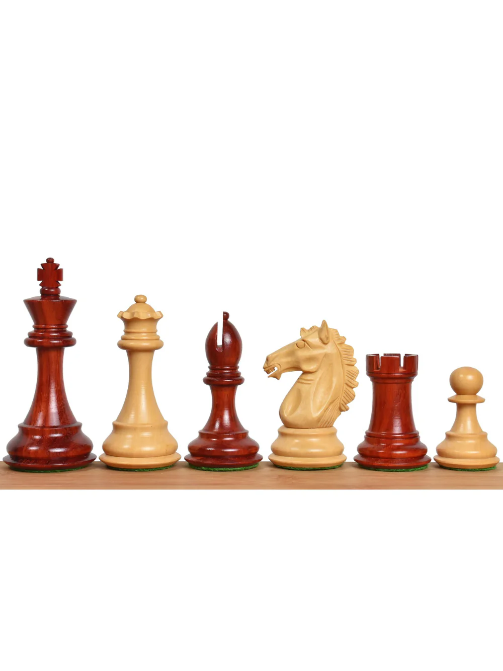 3.9" Exclusive Alban Staunton Chess Set - Bud Rosewood Pieces with Board & Box - Image 8