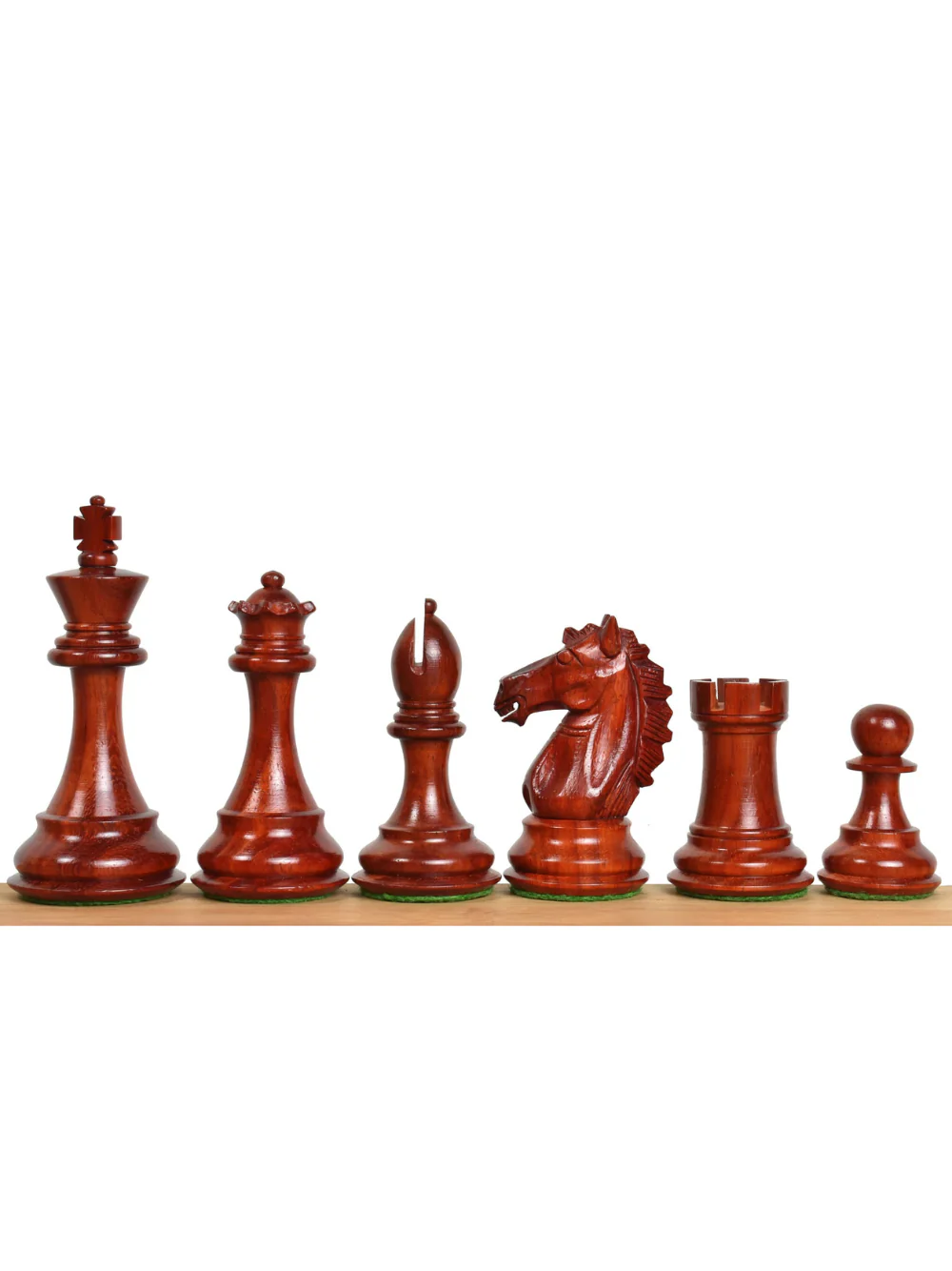 3.9" Exclusive Alban Staunton Chess Set - Bud Rosewood Pieces with Board & Box - Image 9