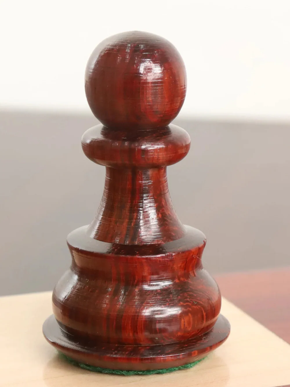 3.9" Russian Zagreb 59' Chess Pieces Double Weighted Bud Rose Wood - Image 6