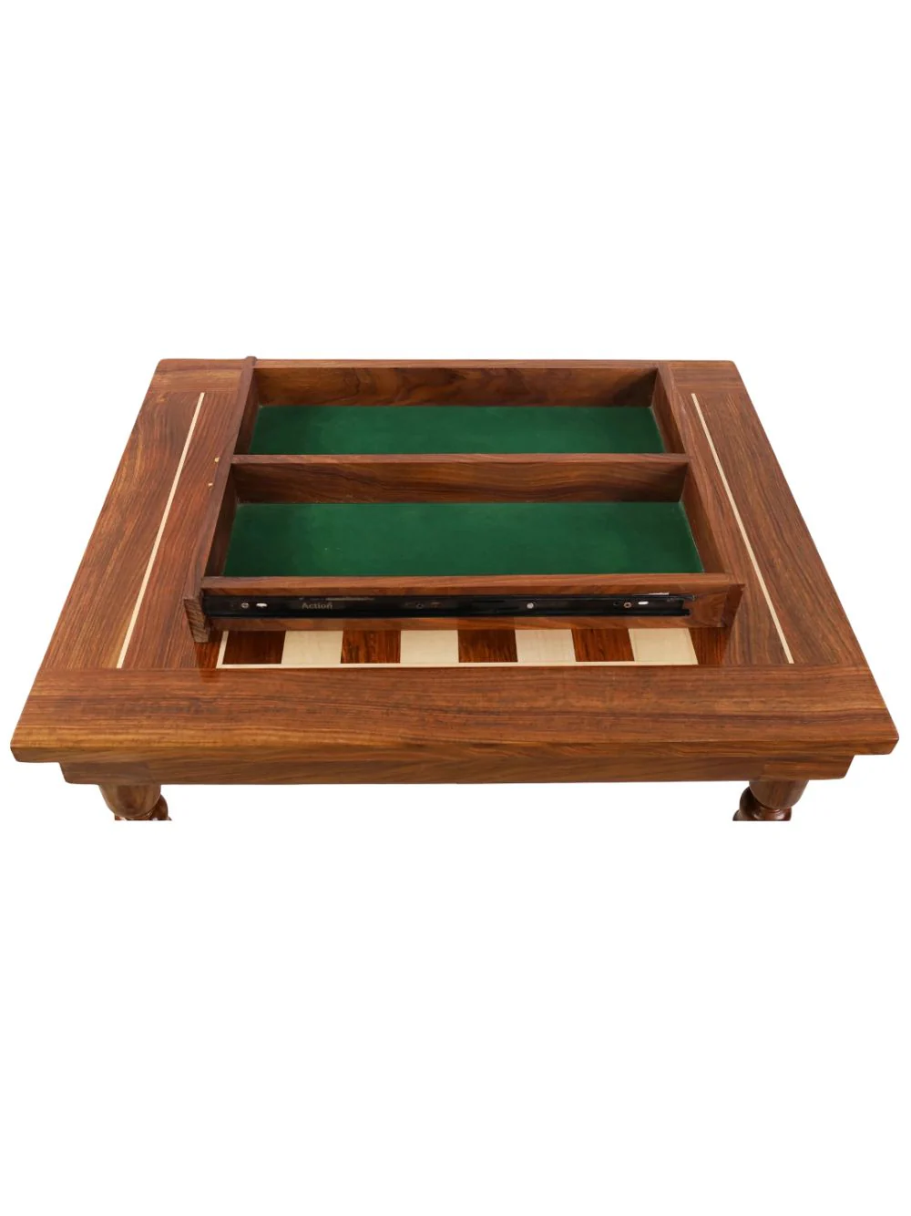 Chessmaster's Series Chess Board Table - Golden Rosewood & Maple Wood - Image 4