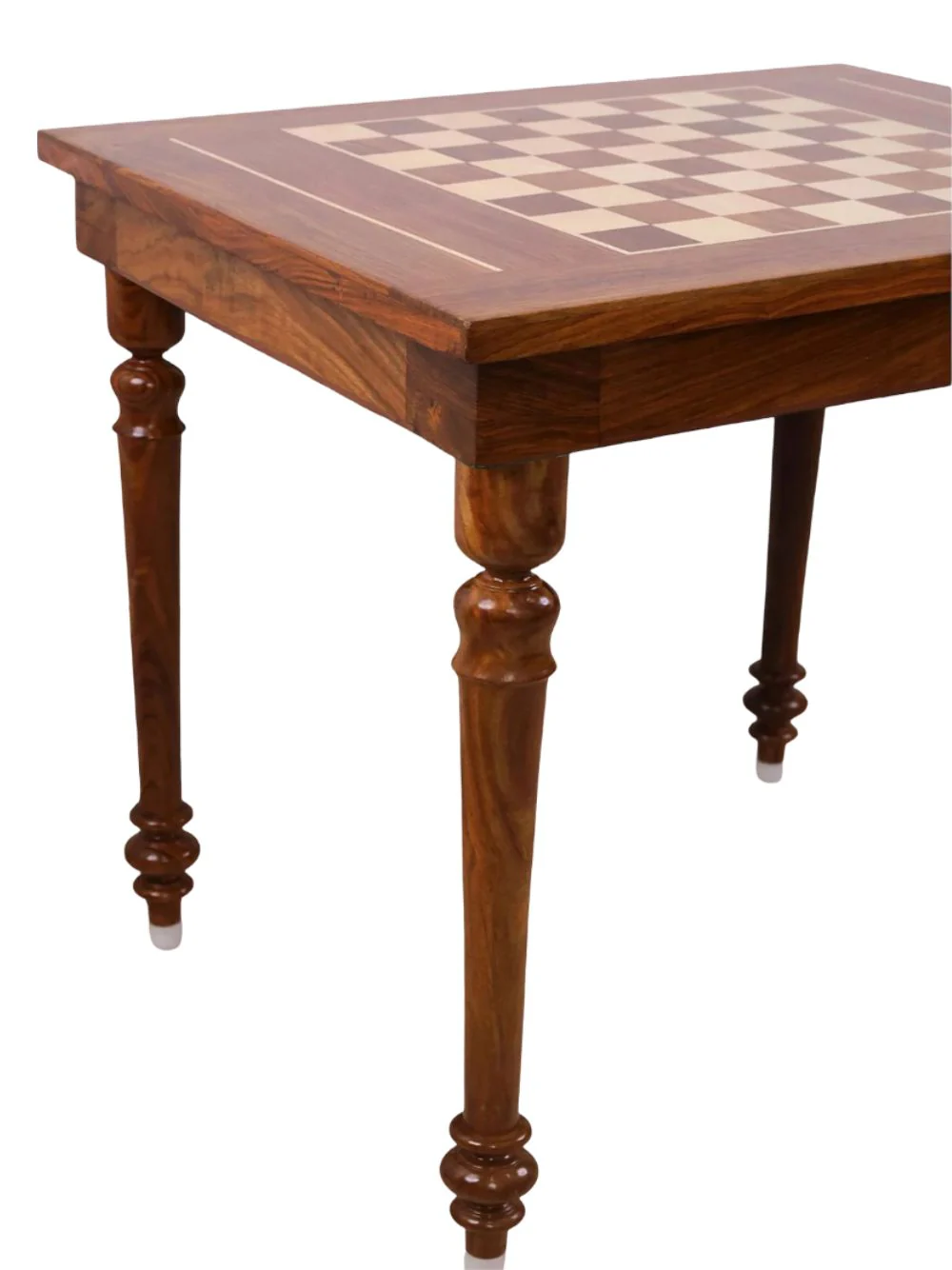 Chessmaster's Series Chess Board Table - Golden Rosewood & Maple Wood - Image 5