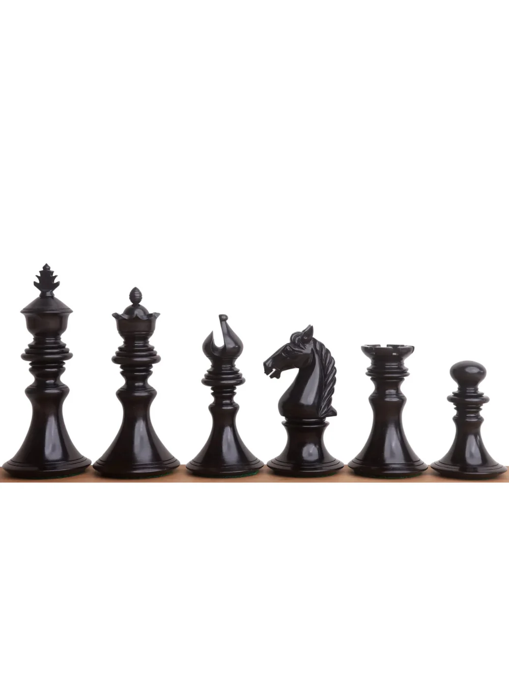 4.3" Aristocrat Series Luxury Staunton Chess Set - Ebony Wood & Boxwood Pieces with Board & Box - Image 5