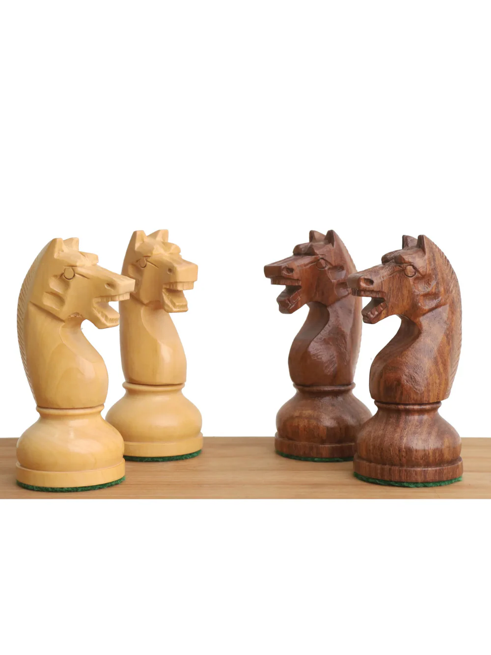 4.5" Soviet Russian 1960's Chess Set - Chess Pieces Only - Double Weighted Golden Rosewood - Image 3