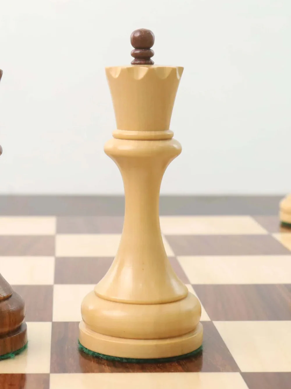 4.5" Soviet Russian 1960's Chess Set - Chess Pieces Only - Double Weighted Golden Rosewood - Image 5
