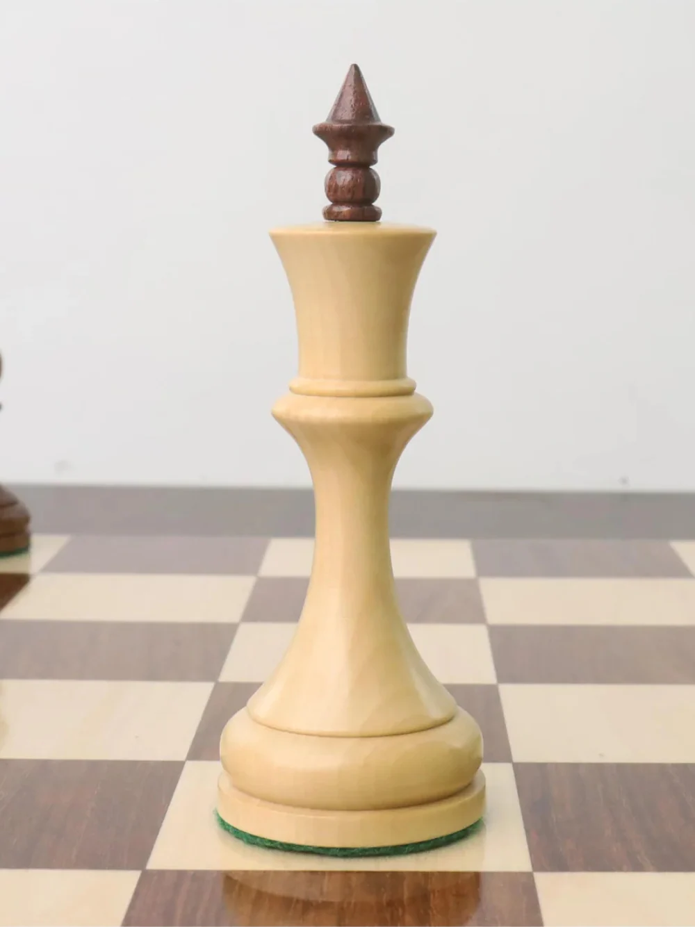 4.5" Soviet Russian 1960's Chess Set - Chess Pieces Only - Double Weighted Golden Rosewood - Image 6