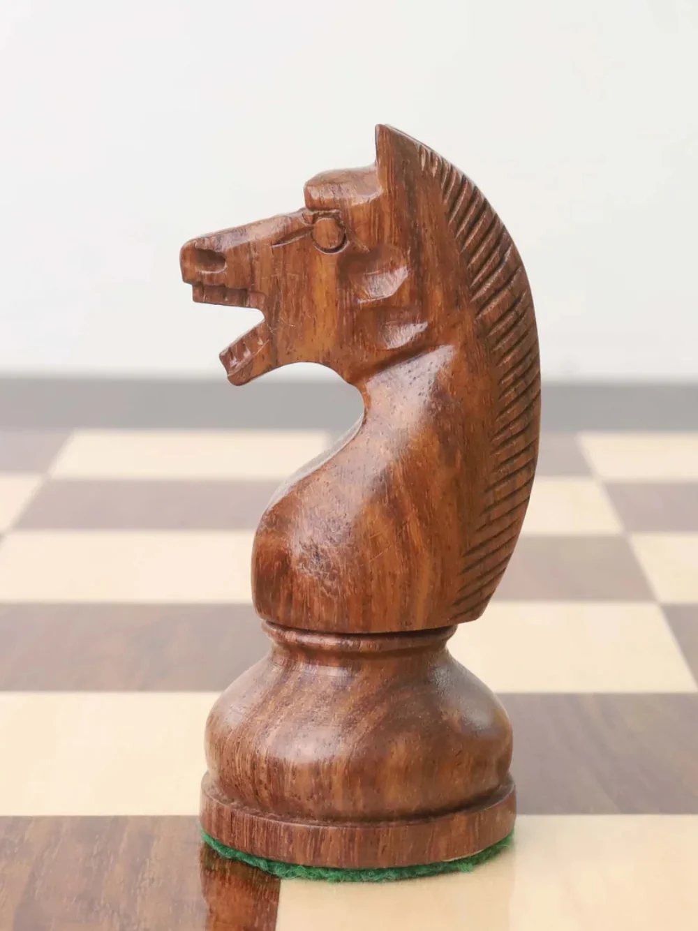 4.5" Soviet Russian 1960's Chess Set - Chess Pieces Only - Double Weighted Golden Rosewood - Image 7