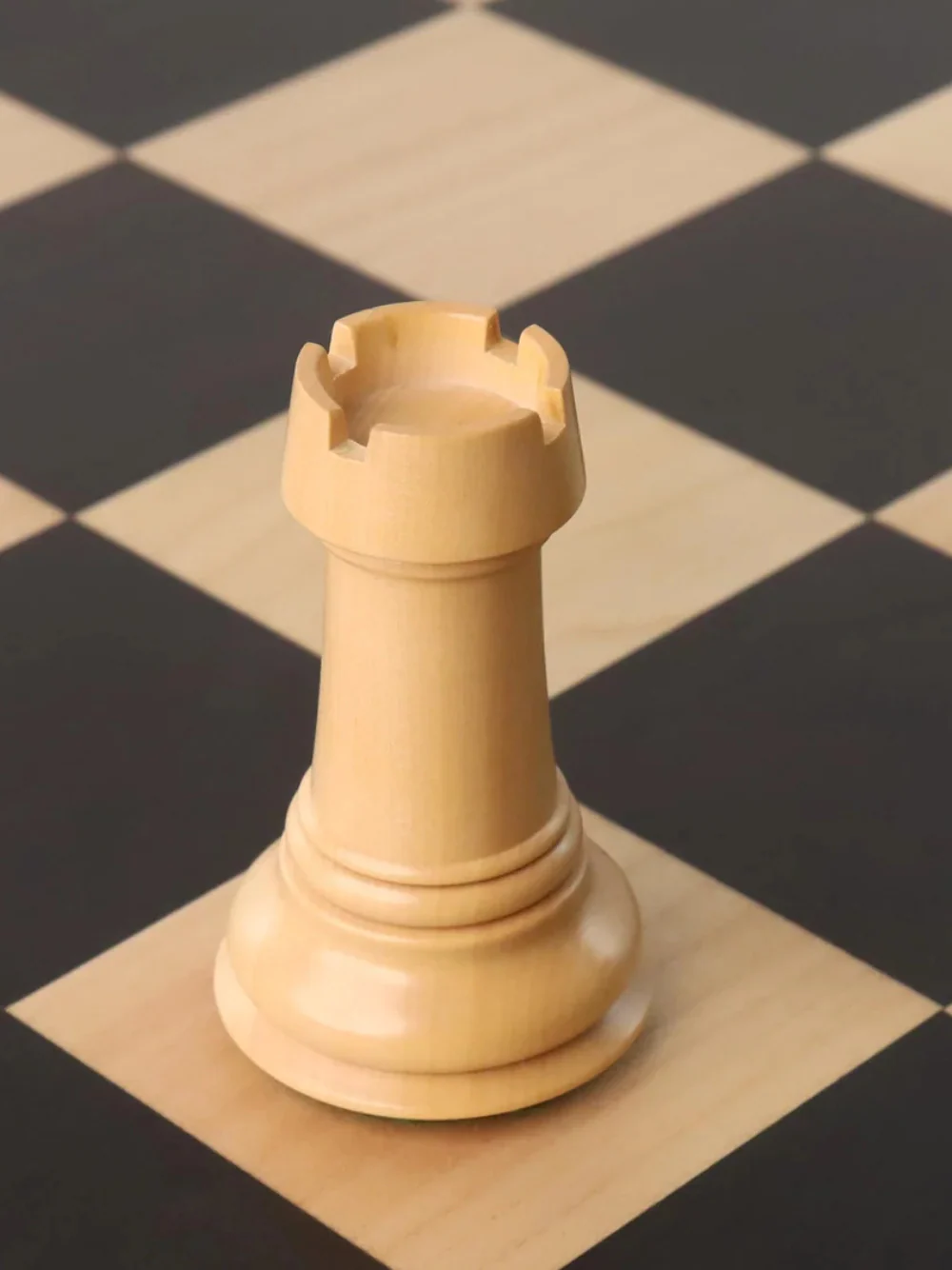 4.5" Tilted Knight Luxury Staunton Chess Pieces Ebony Wood & Boxwood - Image 8