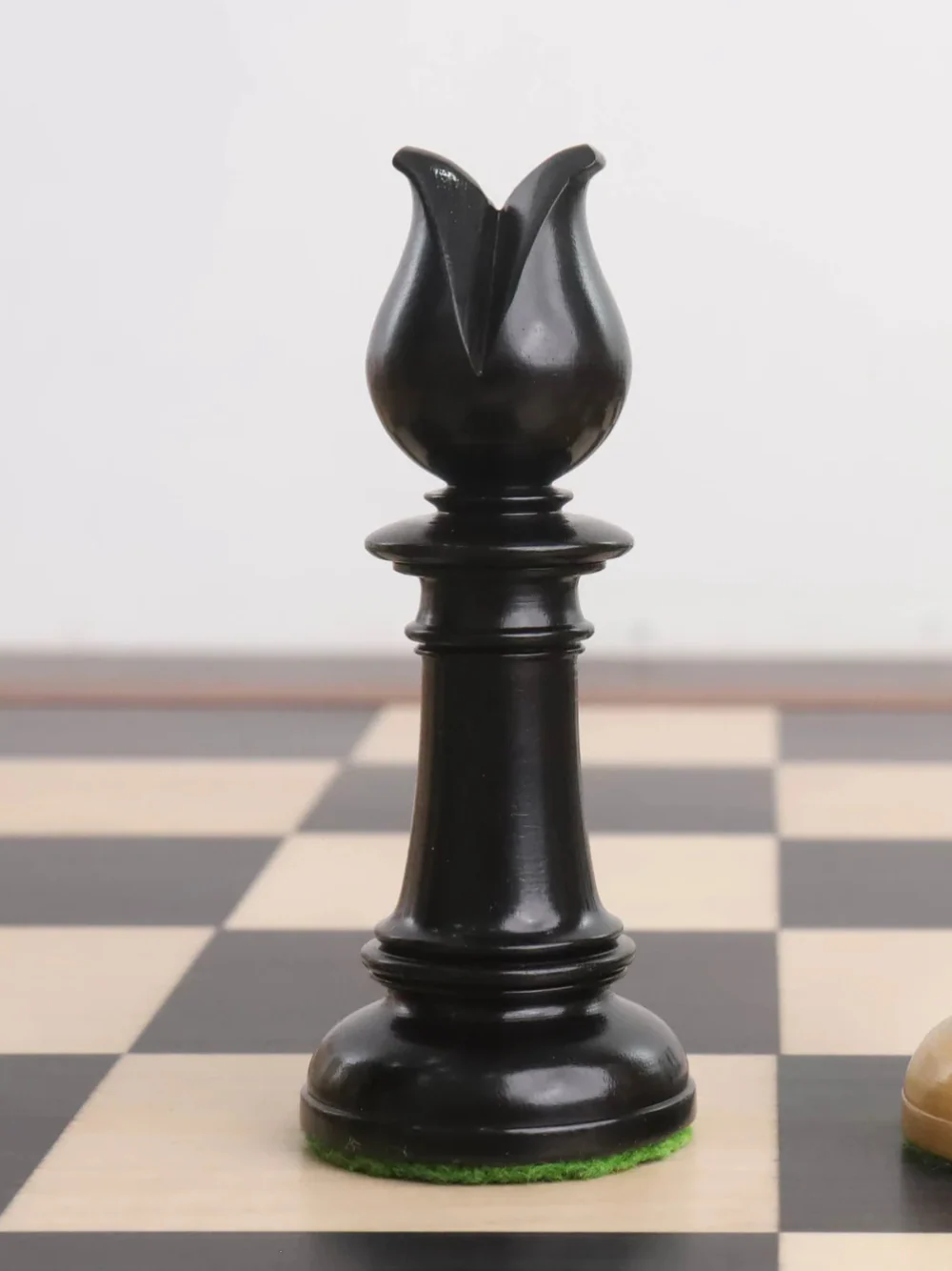 4" Edinburgh Northern Upright Pre-Staunton Chess Pieces Only Set - Ebony Wood - Image 10
