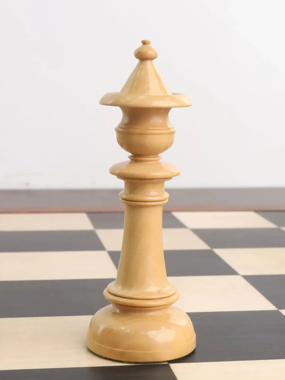 4" Edinburgh Northern Upright Pre-Staunton Chess Pieces Only Set - Ebony Wood - Image 7
