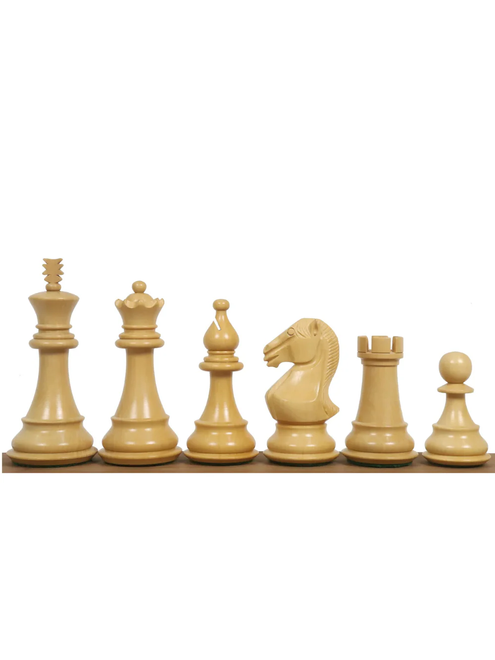 4" Majestic Series Staunton Chess Set - Chess Pieces Only - Double Weighted Golden Rosewood - Image 2