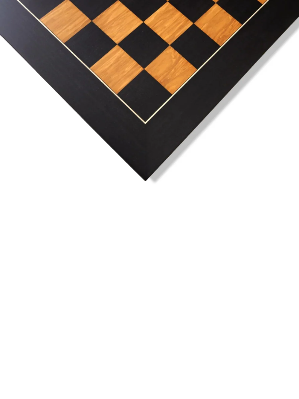 Blackwood and Olivewood Standard Traditional Chess Board - Satin Finish - Image 2