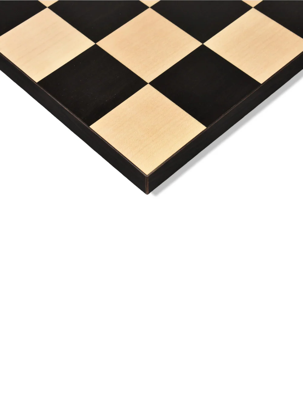 Borderless Chess board Solid Inlaid Ebony & Maple Wood (55 mm Square) - Image 3