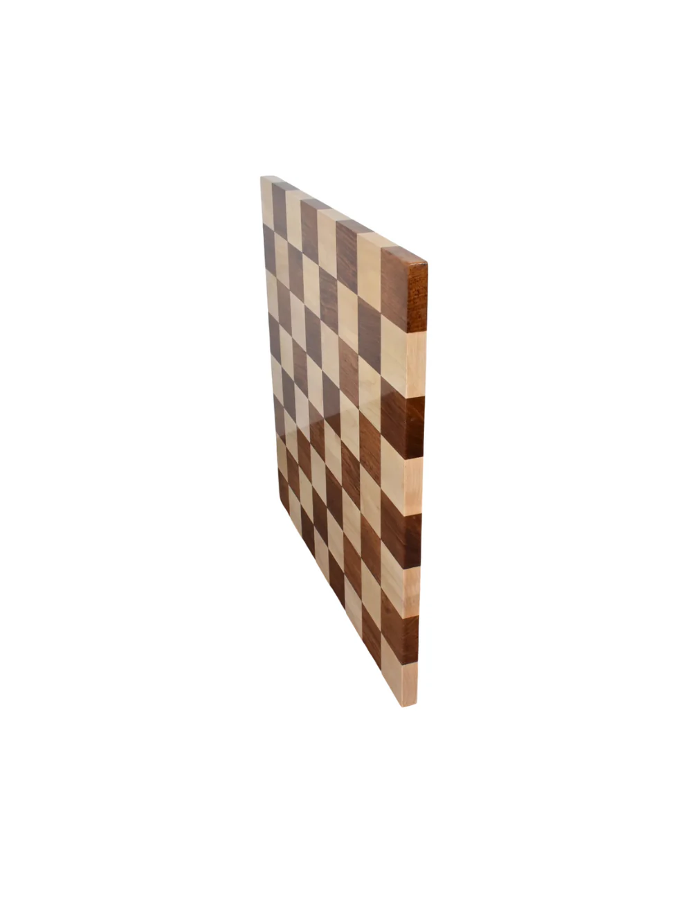 End Grain Golden Rosewood & Maple Chess Board - Image 3