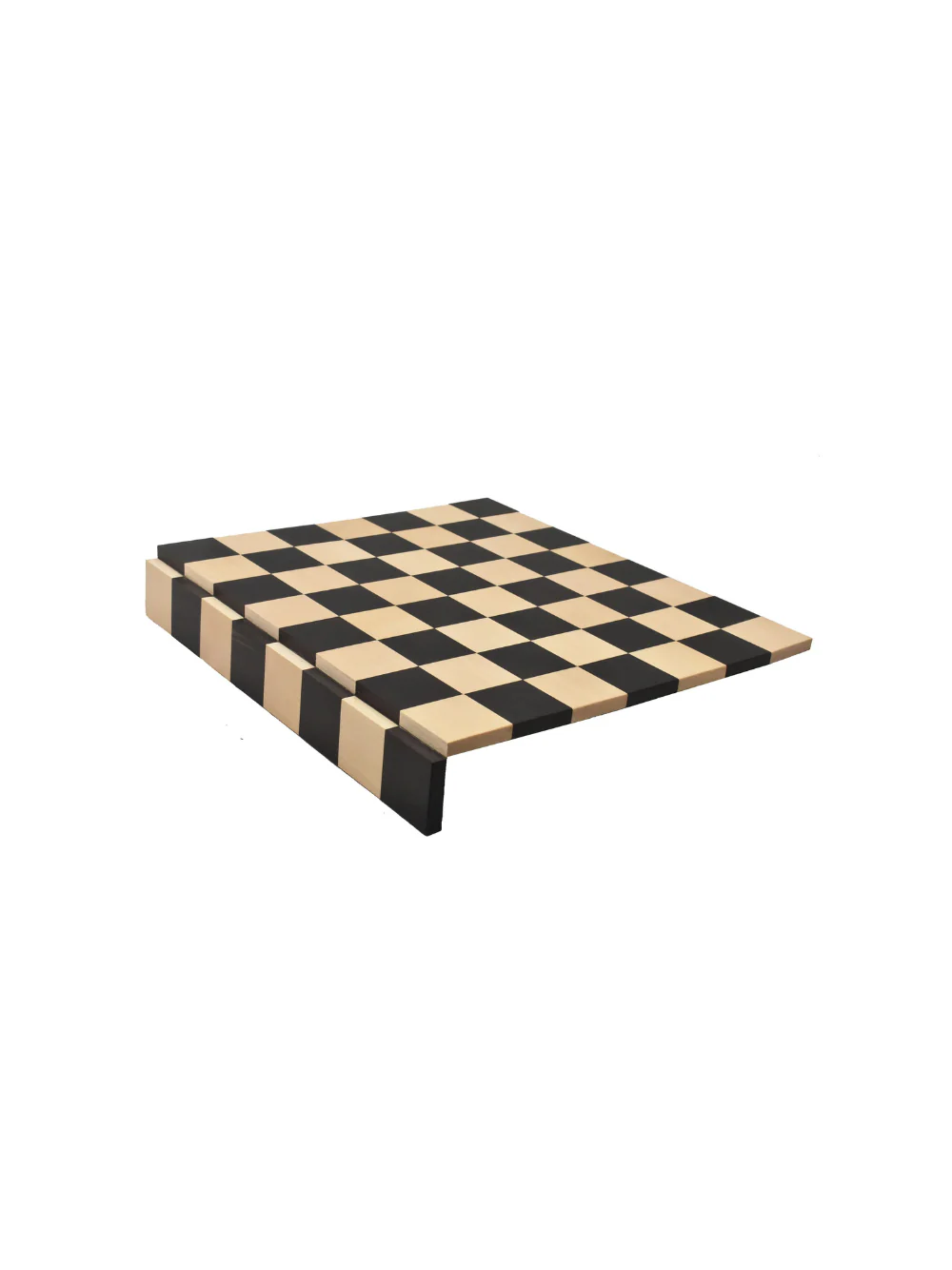 3.9" Brass Contemporary Tower Chess Pieces & 15" Ebony Board Chess Set - Image 6