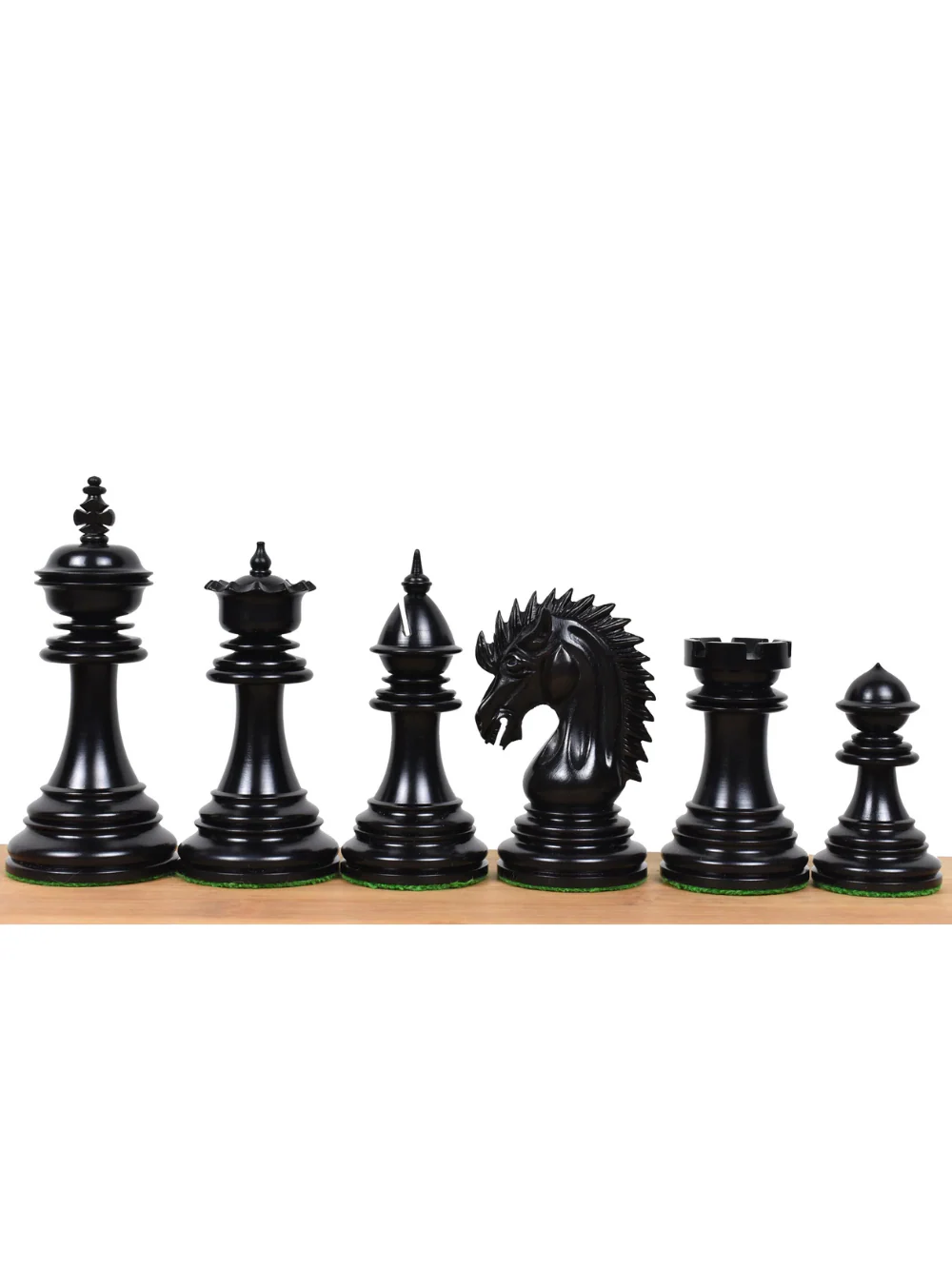 Dragon Luxury Staunton Chess Set - Ebony Pieces with Board & Box - Image 4