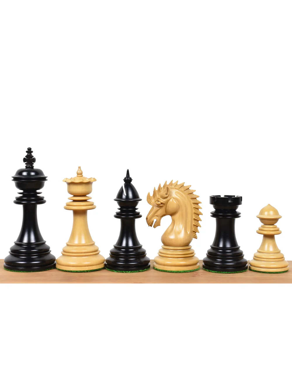 Dragon Luxury Staunton Chess Set - Ebony Pieces with Board & Box - Image 6