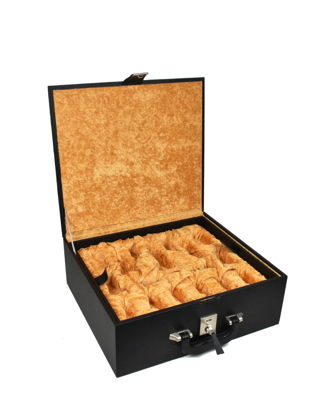 Dragon Luxury Staunton Chess Set - Ebony Pieces with Board & Box - Image 8