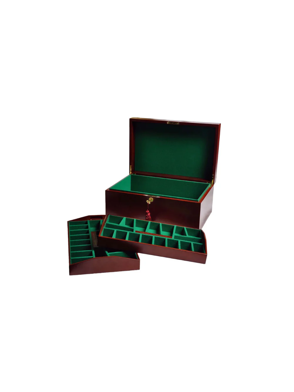 Fitted Coffer Chess Box - Mahogany - Image 3