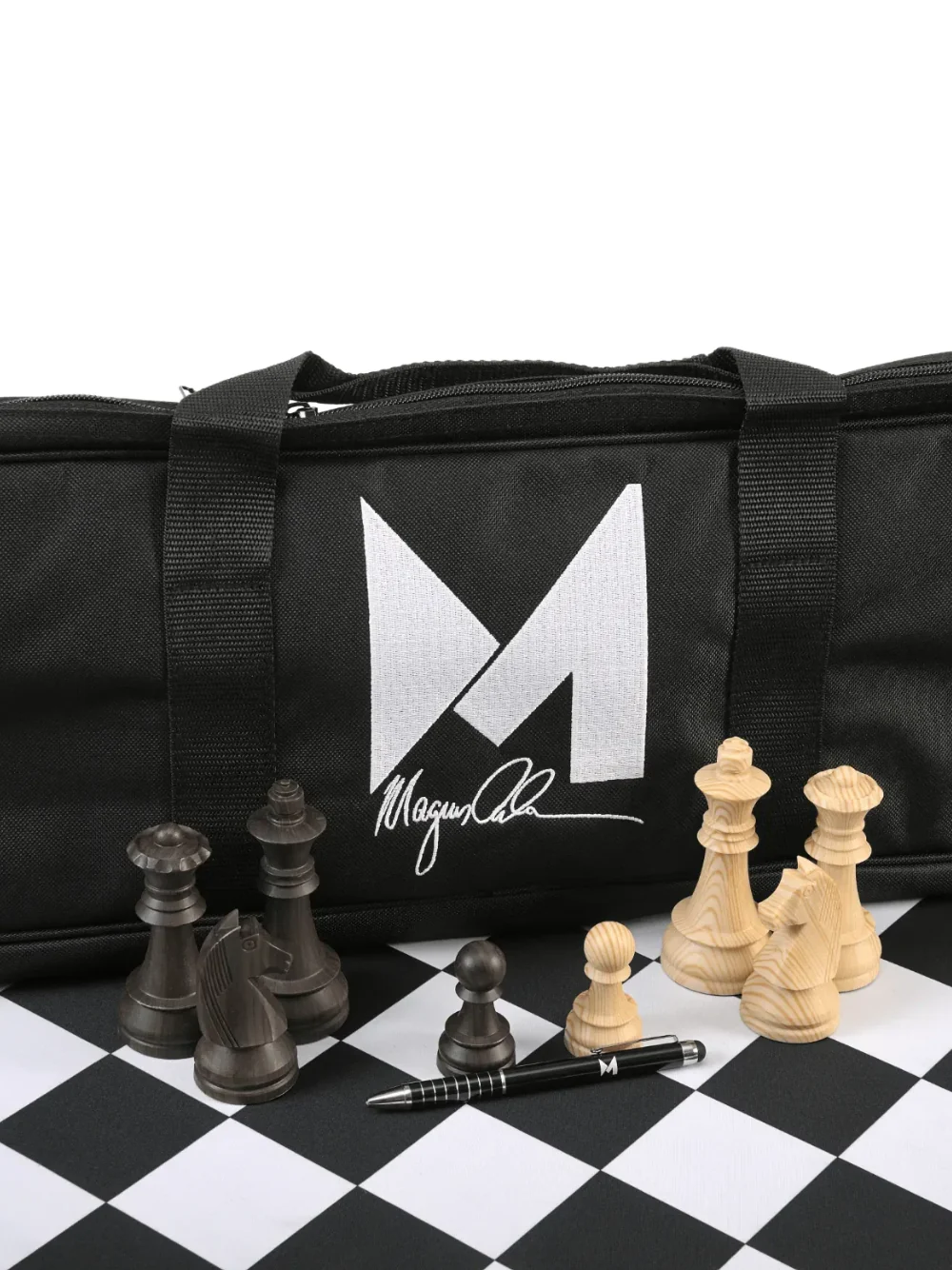 Magnus Carlsen Signature Series Chess Set Combo - Pieces with Board & Bag - Image 3