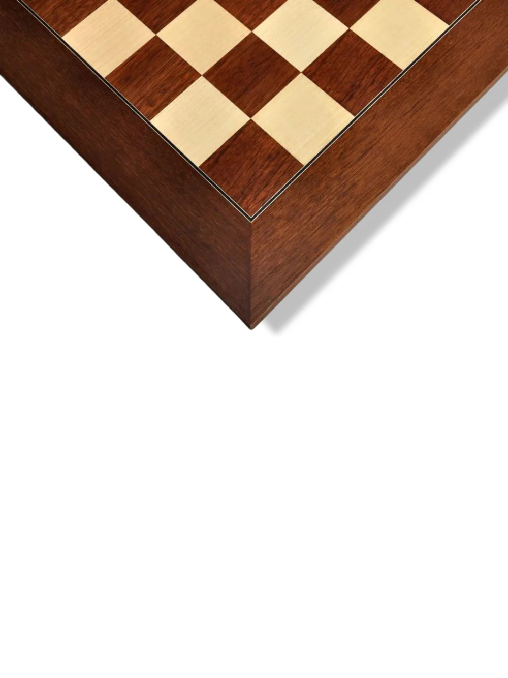 Montgoy Palisander and Bird's Eye Maple Standard Traditional Chess Board - Image 2