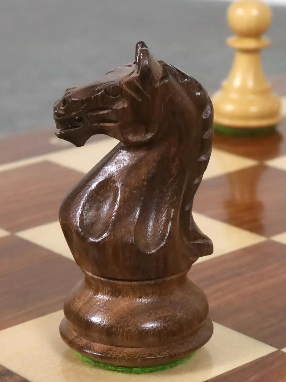Queens Gambit Staunton Chess Set - 3.75" Ebony Pieces with Board & Box - Image 10
