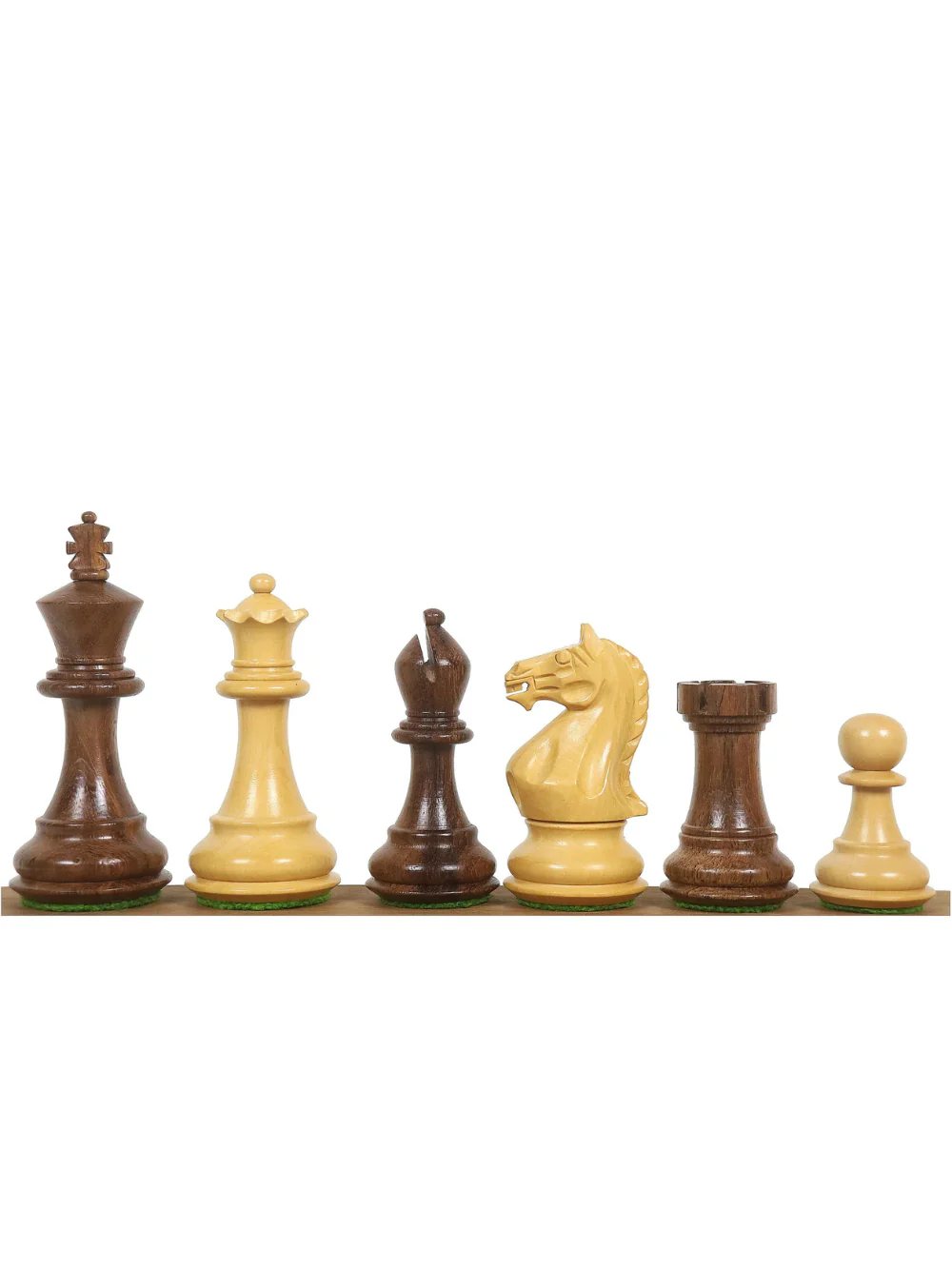 Queens Gambit Staunton Chess Set - 3.75" Ebony Pieces with Board & Box - Image 3