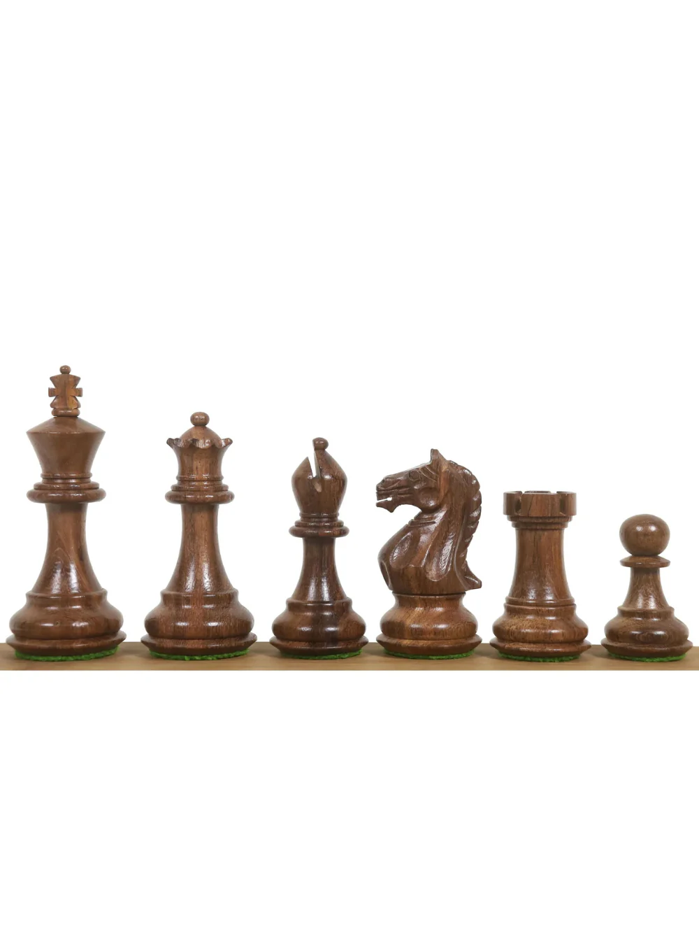 Queens Gambit Staunton Chess Set - 3.75" Ebony Pieces with Board & Box - Image 4