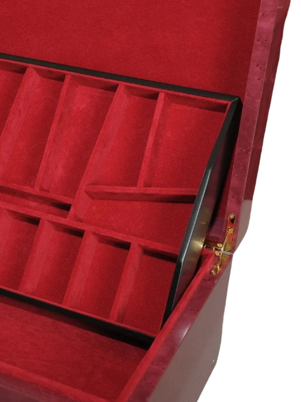 Signature Fitted Coffer Chess Box - Redwood Burl - Image 3