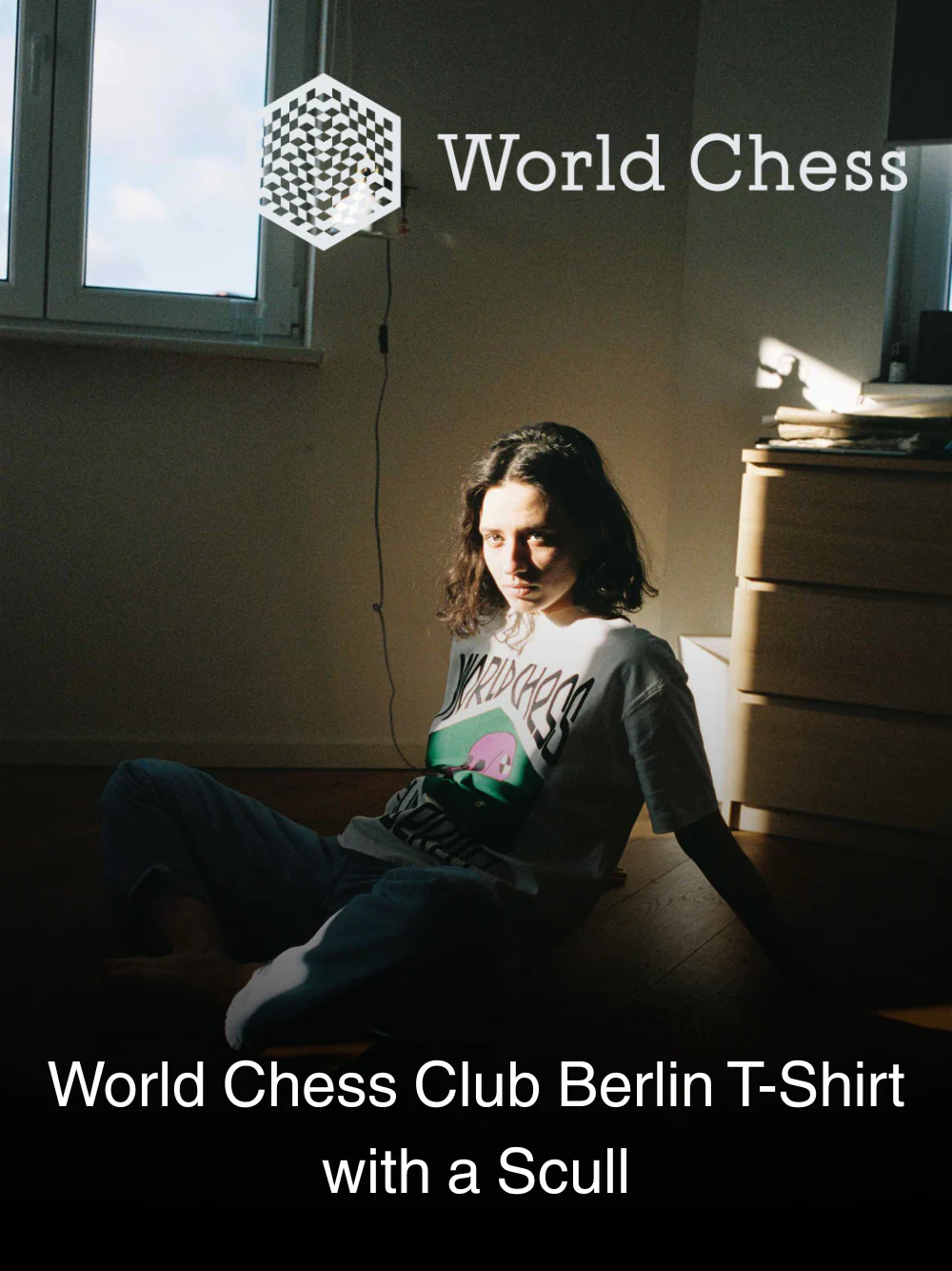 World Chess Club Berlin T-Shirt with a Scull - Image 4